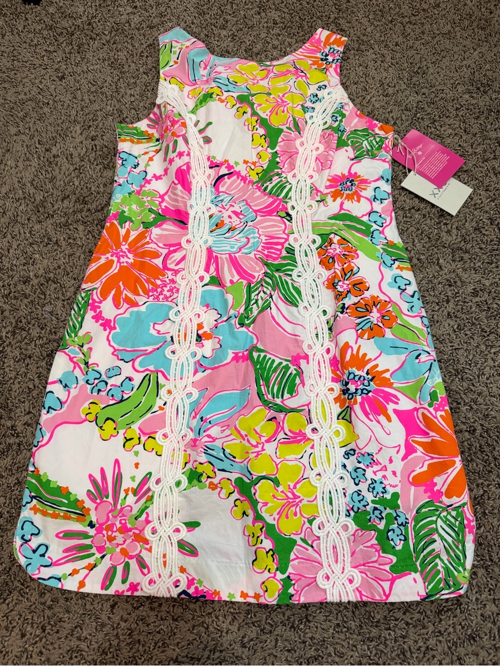 NWT Lilly Pulitzer for Target Floral Shift Dress in Pink, Green, Blue, Orange